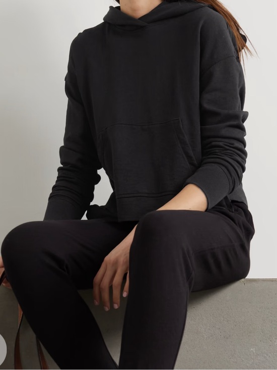 James Perse Tops - James Perse Dark Blue Pullover Hoodie Sweatshirt Cotton Size 2